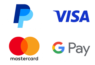 PayPal, Visa, Mastercard, Google Pay