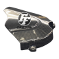 Preview: F&F Carbon Ritzelabdeckung mit Kabelhalter, Carbon/Glasfaser – Aprilia RSV 1000R 2004–2009, Tuono 2006–2009