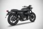 Preview: ZARD Full kit 2-1 conical round black stainless steel for Moto Guzzi V7 III
