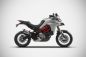 Preview: ZARD Slip-on 2-1 Edelstahl mit Titan-Dämpfer für Ducati Multistrada 950