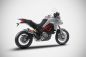 Preview: ZARD Slip-on 2-1 Edelstahl mit Titan-Dämpfer für Ducati Multistrada 950