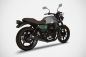 Preview: ZARD Slip-on 2-2 Edelstahl schwarz für Moto Guzzi V7 850