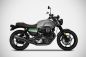 Preview: ZARD Slip-on 2-2 Edelstahl schwarz für Moto Guzzi V7 850