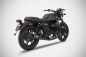 Preview: ZARD Zuma Slip-on 2-2 Edelstahl schwarz für Moto Guzzi V7 III