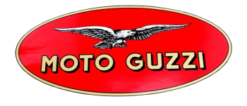 Moto Guzzi Aufkleber oval 47x22 cm
