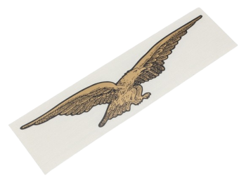 Moto Guzzi Aufkleber Adler 121x24mm, gold - V65 Lario