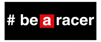 Aprilia Motorradteppich "# be a racer", schwarz, 190 x 80 cm