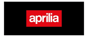 Aprilia Motorradteppich "Aprilia Logo", schwarz, 190 x 80 cm