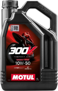 MOTUL Motoröl 300V 4T FL Road Racing 10W-50, 4 Liter
