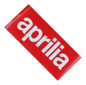 Aprilia Aufkleber, rot, 60x130 mm