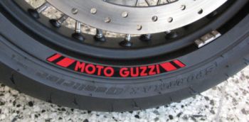 Preview: Moto Guzzi Felgenaufkleber - V7 I+II+III Racer, V85 TT, 1200 Griso, California 1400 Custom, Audace..