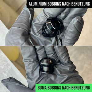 Universal Bobbins Edelstahl Prismabuchsen - BUMA Racing