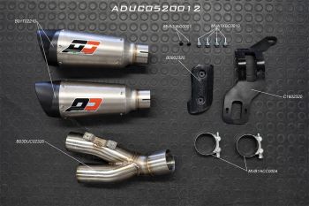 QD-EXHAUST - Ducati Monster 821 (Yr. 18-)
