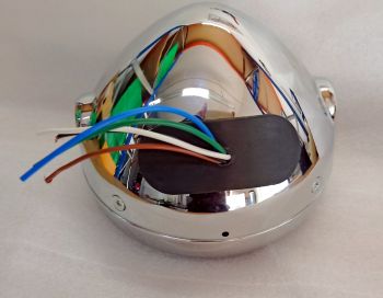 Headlight Classic Chrome - 140mm