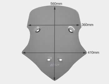 Windscreen - Multistrada (smoke)
