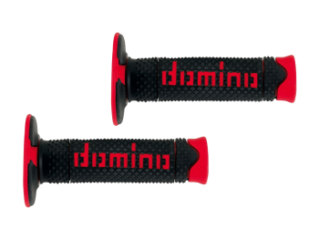 Preview: Domino A260 Griffe Offroad 22-26 mm – Schwarz / Rot