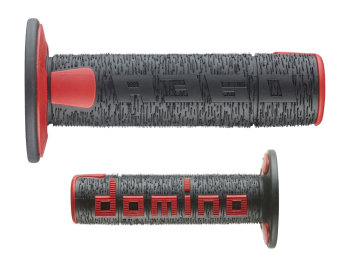 Domino A360 Griffe Offroad 22-26 mm – Schwarz / Rot