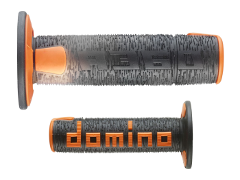 Preview: Domino A360 Griffe Offroad 22-26 mm – Schwarz / Orange