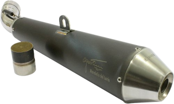Agostini Mandello silencer, black stainless steel, conical, EC approval – Moto Guzzi 1200 Sport, Breva, Norge