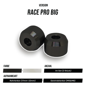 Universal Lenkerenden RACE PRO BIG Edelstahl – BUMA Racing