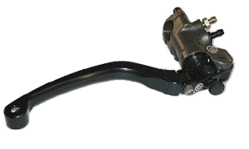 Pompa freno radiale Brembo PR 19/18 con leva ripiegabile, nera