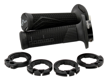 Domino D100 D-Lock Griffe mit Klemmringen – Schwarz