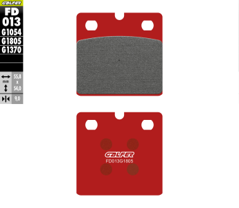 Preview: Galfer FD013G1805 brake pads