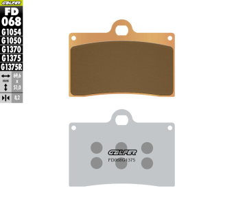 Preview: Galfer FD068G1375 brake pads
