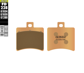 Preview: Galfer FD228G1380 brake pads