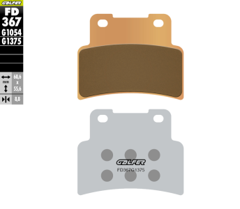 Preview: Galfer FD367G1375 Bremsbeläge