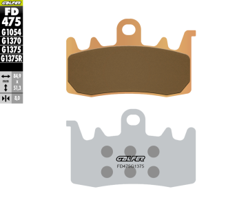 Preview: Galfer FD475G1375 brake pads