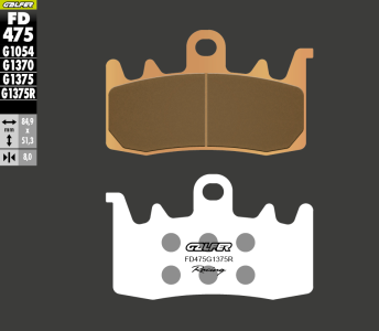 Preview: Galfer FD475G1375R brake pads