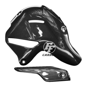 F&F Carbon Auspuffabdeckung (für Akrapovic Endtopf), 100 % Carbon – Ducati Akrapovic Endtopf) für Ducati Panigale V4R ab 2020