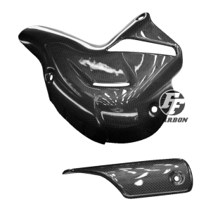Preview: F&F Carbon Auspuffabdeckung (für Akrapovic Endtopf), 100 % Carbon – Ducati Akrapovic Endtopf) für Ducati Panigale V4R ab 2020