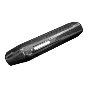 Preview: F&F Carbon Auspuffabdeckung (für Akrapovic Endtopf), Carbon/Glasfaser – Ducati Multistrada V4 ab 2025
