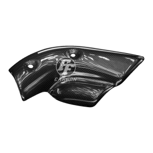 F&F Carbon Auspuffverkleidung 7,7 cm Lochabstand, Carbon/Glasfaser – Ducati 748, 916 u. a.
