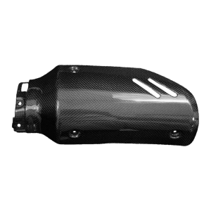 F&F Carbon Auspuffverkleidung, 100 % Carbon – Ducati DesertX ab 2026