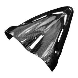 Preview: F&F Carbon Auspuffverkleidung, Carbon/Glasfaser – Ducati Diavel 2010–2013