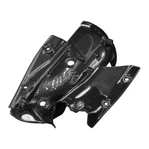 Preview: F&F Carbon Auspuffverkleidung, Carbon/Glasfaser – Ducati Panigale V4, Panigale V4S 2019–2021 u. a.