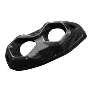 Preview: F&F Carbon Auspuffverkleidung oben, 100 % Carbon – Ducati Multistrada V2 ab 2025