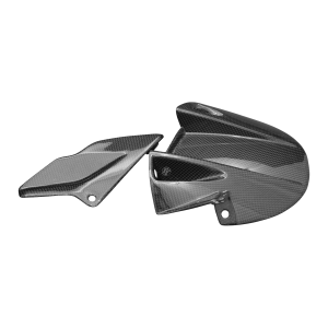 Preview: F&F Carbon Hinteres Schutzblech und unterer Kettenschutz, Carbon/Glasfaser – Aprilia SMV 750 Dorsoduro 2008–2016, Dorsoduro 900 2010–2013