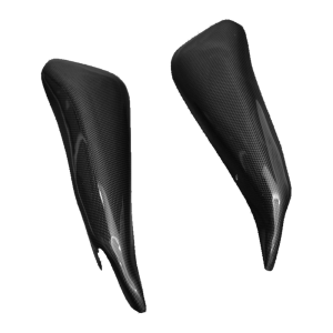 Preview: F&F Carbon Kleine Heck-Seitenverkleidung bei nicht Serien-Endtopf, Carbon/Glasfaser – Ducati Hypermotard 796, Hypermotard 1100