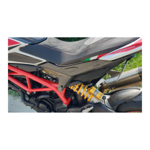 Preview: F&F Carbon Seitenverkleidung-Rahmenschutz, 100 % Carbon – Ducati Hyperstrada, Hypermotard 821 2013–2015 u. a.