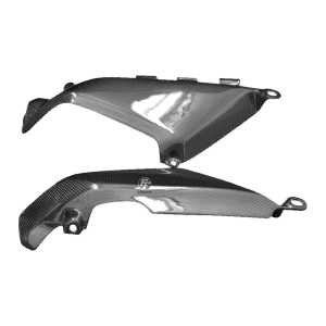 Preview: F&F Carbon Seitenverkleidung unter Rahmen, Carbon/Glasfaser – Ducati Monster 696, Monster 796 u. a.