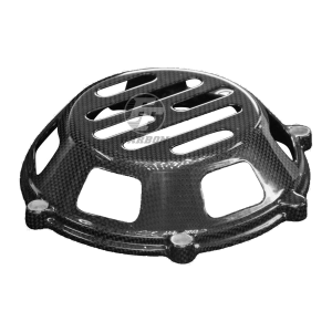 Preview: F&F Carbon Trockenkupplung-Cover, 100 % Carbon – Ducati (luftgekühlte 4 Ventil Motoren)