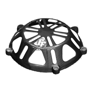 Preview: F&F Carbon Trockenkupplung-Cover, 100 % Carbon – Ducati (luftgekühlte 4 Ventil Motoren)