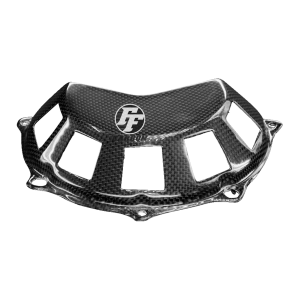 Preview: F&F Carbon Trockenkupplung-Cover, 100 % Carbon – Ducati (luftgekühlte 4 Ventil Motoren)
