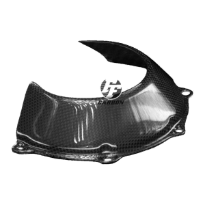 Preview: F&F Carbon Trockenkupplung-Cover, 100 % Carbon – Ducati (luftgekühlte 4 Ventil Motoren)