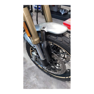Preview: F&F Carbon Vorderes Schutzblech-Seitenteile, 100 % Carbon – Ducati Scrambler 1100, Scrambler 1100 Special u. a.