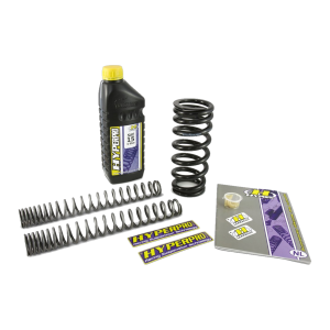 Hyperpro Kombi-Kit Gabel + Federbein – Ducati Monster 696 (2012–2014) – Feder Schwarz